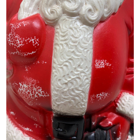 Vintage 1968 Empire Blow Mold Santa Claus Christmas Tabletop 13" Working READ - Picture 3 of 13